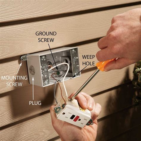 how to wire a wooden box with an electrical outlet|how to install residential outlet.